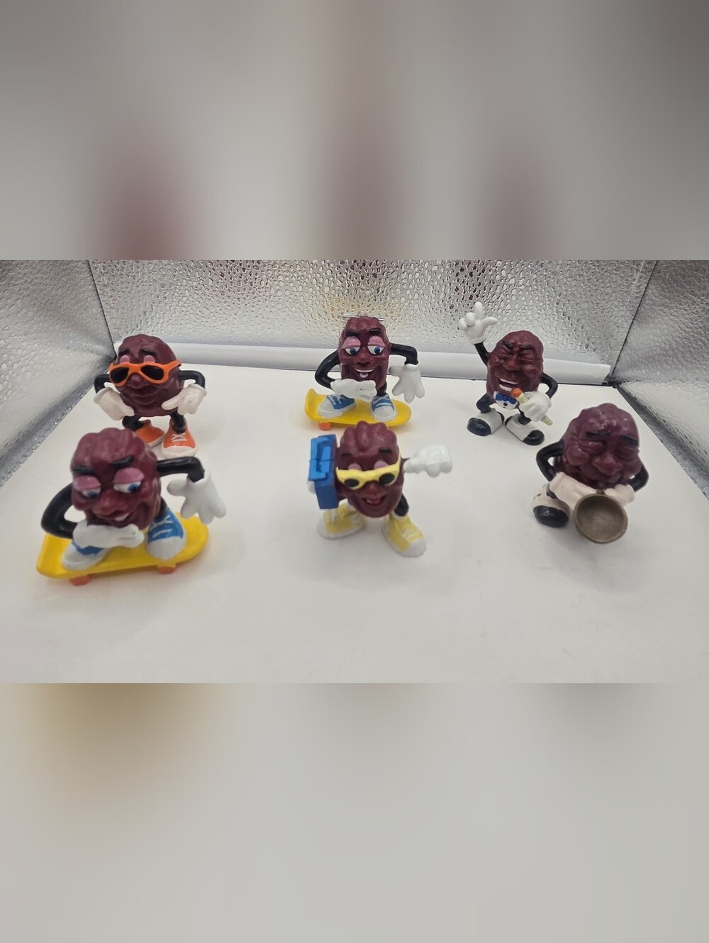 Vintage Collectible California Raisin Figures Hardee's 1987/1988 Lot of 6